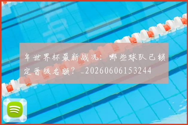 年世界杯最新战况：哪些球队已锁定晋级名额？_20260606153244